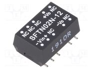 Converter: DC/DC; 2W; Uin: 21.6÷26.4V; Uout: 12VDC; Iout: 33÷167mA MEAN WELL