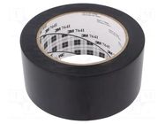 Tape: marking; black; L: 33m; W: 50mm; self-adhesive 3M