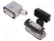 Connector: HDC; male + female; 250V; 16A; PIN: 10; Layout: 10+PE PHOENIX CONTACT