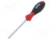 Screwdriver; hex key; HEX 6mm; SoftFinish®; Blade length: 100mm WIHA