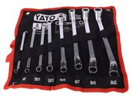 Wrench-set; box,bent; Chrom-vanadium steel; 8pcs. YATO