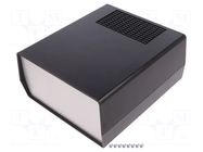 Enclosure: with panel; vented,PCB is fastened in guides; AUS TEKO