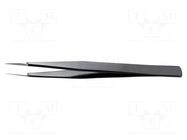 Tweezers; Blade tip shape: sharp; Tweezers len: 125mm; ESD IDEAL-TEK