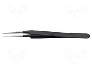 Tweezers; Blade tip shape: sharp; Tweezers len: 110mm; ESD IDEAL-TEK