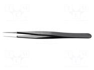 Tweezers; Blade tip shape: sharp; Tweezers len: 120mm; ESD IDEAL-TEK