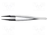 Tweezers; replaceable tips; Blade tip shape: flat; ESD 