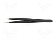 Tweezers; Blade tip shape: sharp; Tweezers len: 125mm; ESD IDEAL-TEK