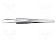 Tweezers; 110mm; for precision works; Blade tip shape: sharp 