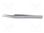 Tweezers; 115mm; for precision works; Blade tip shape: sharp 