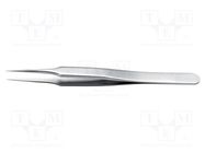 Tweezers; 110mm; for precision works; Blade tip shape: sharp 