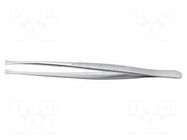 Tweezers; 120mm; for precision works; Blade tip shape: flat IDEAL-TEK