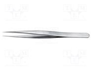 Tweezers; 120mm; for precision works; Blade tip shape: sharp IDEAL-TEK