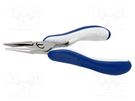 Pliers; gripping surfaces are laterally grooved; ESD; 135mm IDEAL-TEK
