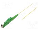 Optic fiber pigtail; E2/APC; 2m; Optical fiber: 900um; yellow FIBRAIN