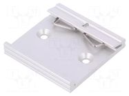 DIN rail mounting bracket; aluminium; 50mm; Rail: TS35 FISCHER ELEKTRONIK