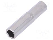 Socket; 6-angles,socket spanner; HEX 8mm; 1/4" YATO