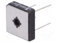 Bridge rectifier: single-phase; Urmax: 200V; Ufmax: 1.2V; square DIOTEC SEMICONDUCTOR