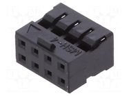 Connector: wire-wire/PCB; plug; female; PIN: 8; Milli-Grid MOLEX