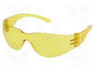 Safety spectacles; Lens: yellow; Classes: 1; Features: UV400; 25g DELTA PLUS