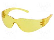 Safety spectacles; Lens: yellow; Classes: 1; Features: UV400; 25g DELTA PLUS