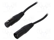 Male-female; PIN: 3; Cable: XLR-XLR; 10m CLIFF