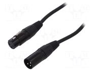 Cable: XLR-XLR; male-female; PIN: 3; 10m CLIFF