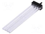 Fiber for LED; Ø2mm; L: 45mm; No.of mod: 4; round; Front: convex MENTOR