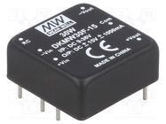 Converter: DC/DC; 30W; Uin: 9÷36V; Uout: 15VDC; Uout2: -15VDC; 330Hz MEAN WELL