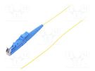 Optic fiber pigtail; E2/UPC; 1m; Optical fiber: 900um; yellow FIBRAIN