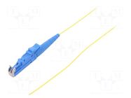 Optic fiber pigtail; E2/UPC; 1m; Optical fiber: 900um; yellow FIBRAIN