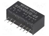 Converter: DC/DC; 2W; Uin: 18÷36VDC; Uout: 5VDC; Iout: 0÷400mA; SIP8 MEAN WELL