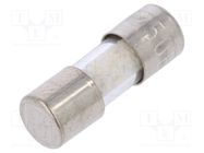 Fuse: fuse; quick blow; 0.5A; 250VAC; cylindrical,glass; 5x15mm ESKA