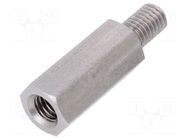 Screwed spacer sleeve; 30mm; Int.thread: M8; Ext.thread: M8 DREMEC