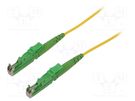 Fiber patch cord; E2/APC,both sides; 5m; Optical fiber: 9/125um FIBRAIN