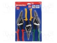 Kit: pliers; cutting; 3pcs. Workpro