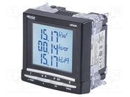 Meter: power quality analyser; on panel; digital,mounting; LCD ALGODUE