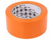 Tape: marking; orange; L: 33m; W: 50mm; self-adhesive 