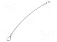 Retaining cable; with 2 loops; Plating: PVC; stainless steel ELESA+GANTER