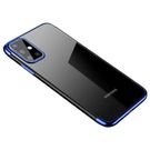 Clear Color Case Gel TPU Electroplating frame Cover for Samsung Galaxy A72 4G blue, Hurtel