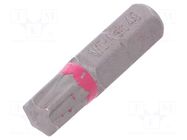 Screwdriver bit; SIT; SIT40; 1/4"; Overall len: 25mm; STANDARD WIHA