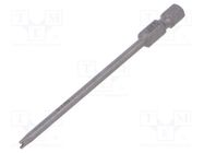 Screwdriver bit; spanner; SP4; Mounting: 1/4" (F6,3mm); 89mm WERA