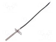 Sensor: temperature; Pt1000; 1000Ω; cl.B; Body dim: Ø6x74mm TEWA TEMPERATURE SENSORS