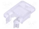 Cap for LED profiles; transparent; 2pcs; polycarbonate TOPMET