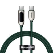 Baseus CATSK-B06 USB-C - USB-C PD cable 100W 5A 480Mb/s 1m - green, Baseus