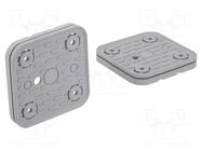 Suction-plate for vacuum block; 120x120x16.5mm SCHMALZ