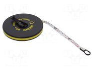 Measuring tape; L: 50m; Width: 15mm; ABS; measure MEDID