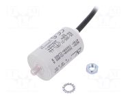 Capacitor: polypropylene; motors, run; 6uF; 470VAC; Ø35x58.5mm KEMET