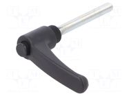 Lever; adjustable; Thread len: 70mm; Lever length: 63mm; -30÷130°C ELESA+GANTER