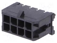 Connector: wire-board; socket; male; PIN: 8; Micro-Fit 3.0; THT; 3mm MOLEX