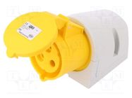 Connector: AC supply; socket; female; 32A; 110VAC; IEC 60309; IP44 PCE